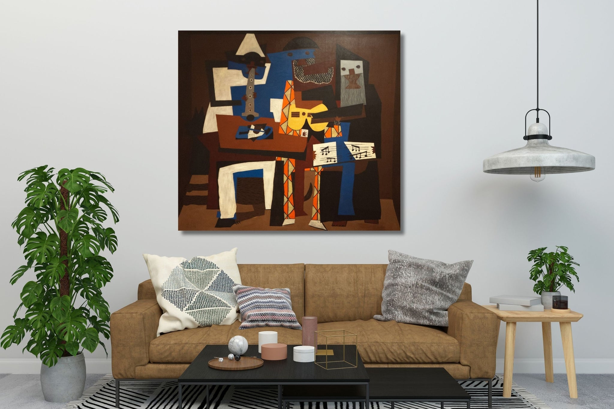 Three Musicians by Pablo Picasso Gallery Wrap Canvas Print