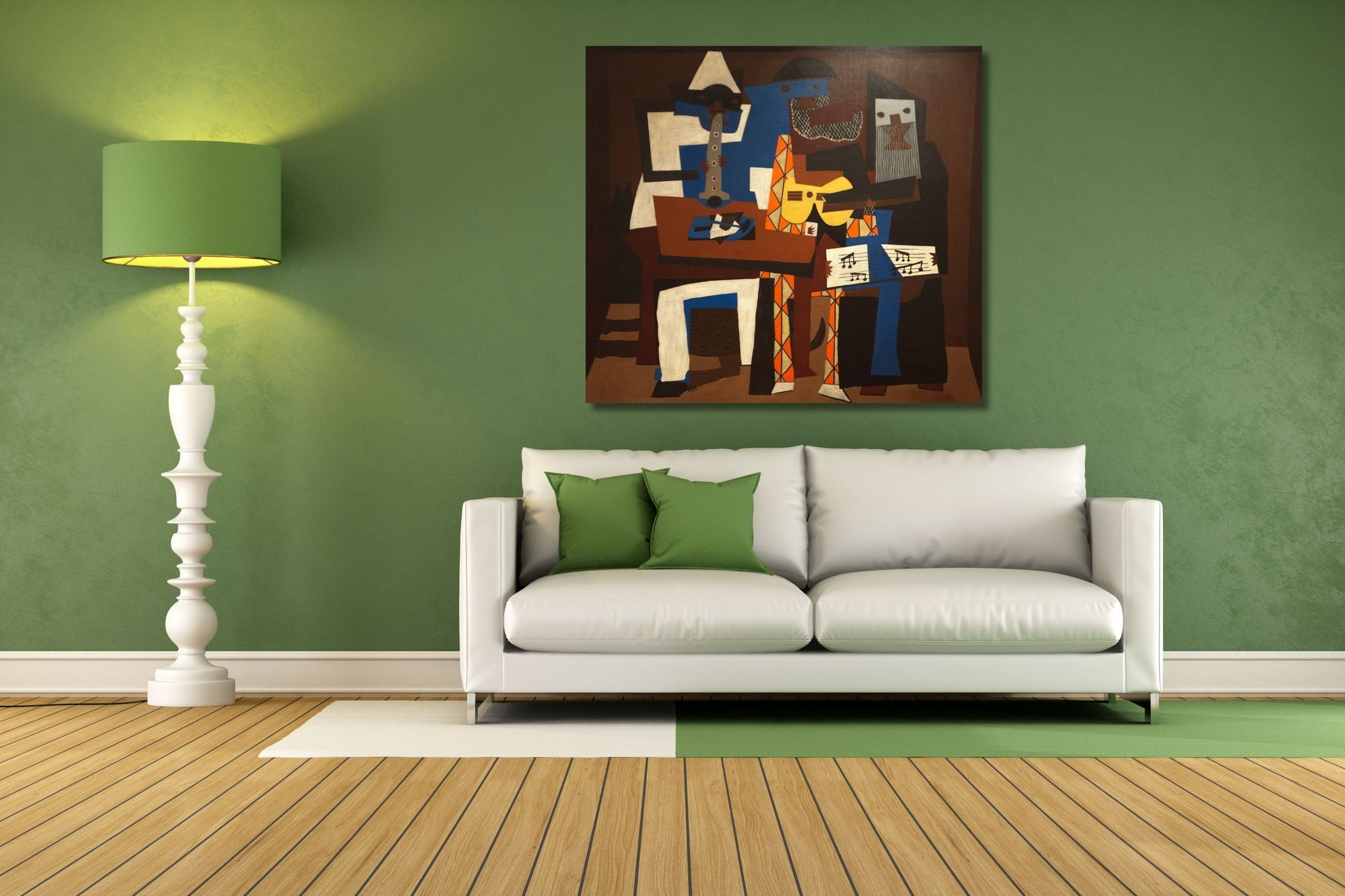 Three Musicians by Pablo Picasso Gallery Wrap Canvas Print