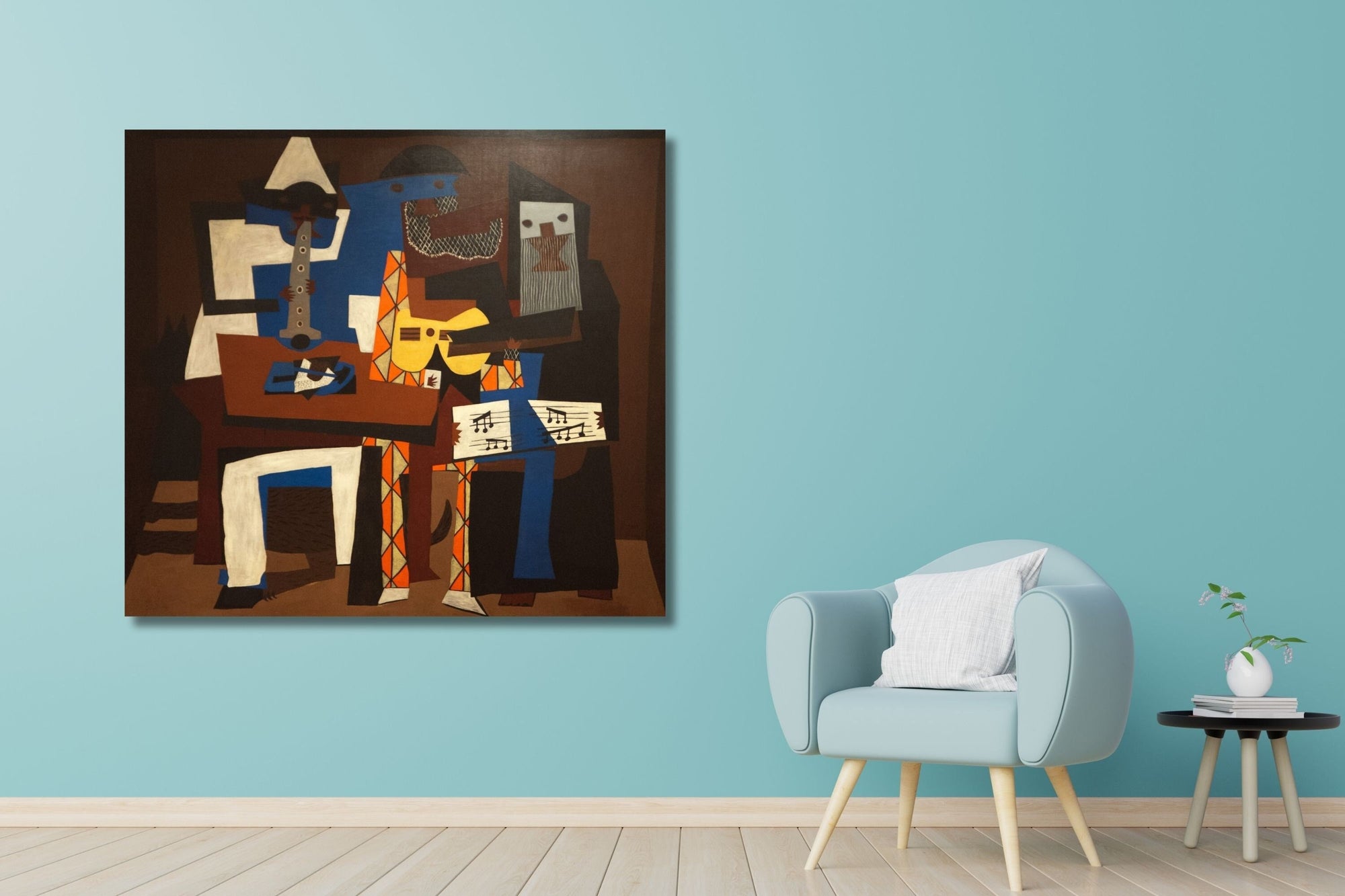 Three Musicians by Pablo Picasso Gallery Wrap Canvas Print