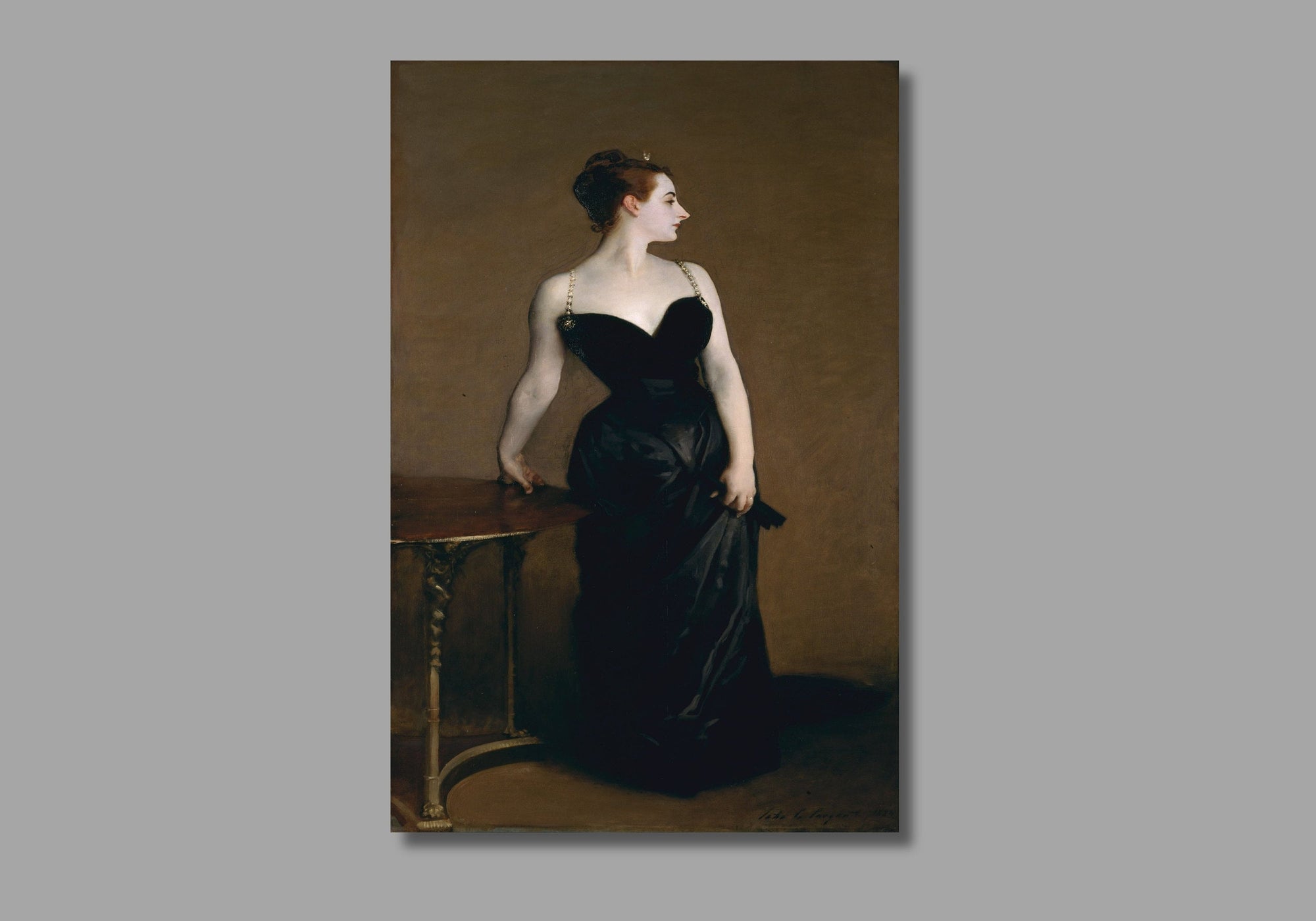 Portrait of Madame X art by John Singer Sargent Canvas Panel Reproduction