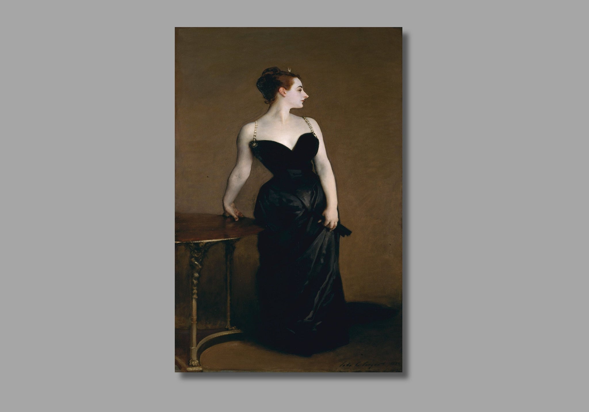 Portrait of Madame X art by John Singer Sargent Canvas Panel Reproduction