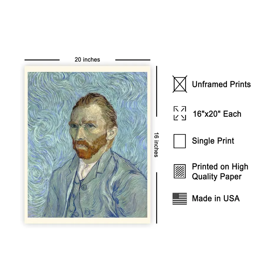 Van Gogh self-portrait Art by Vincent van Gogh