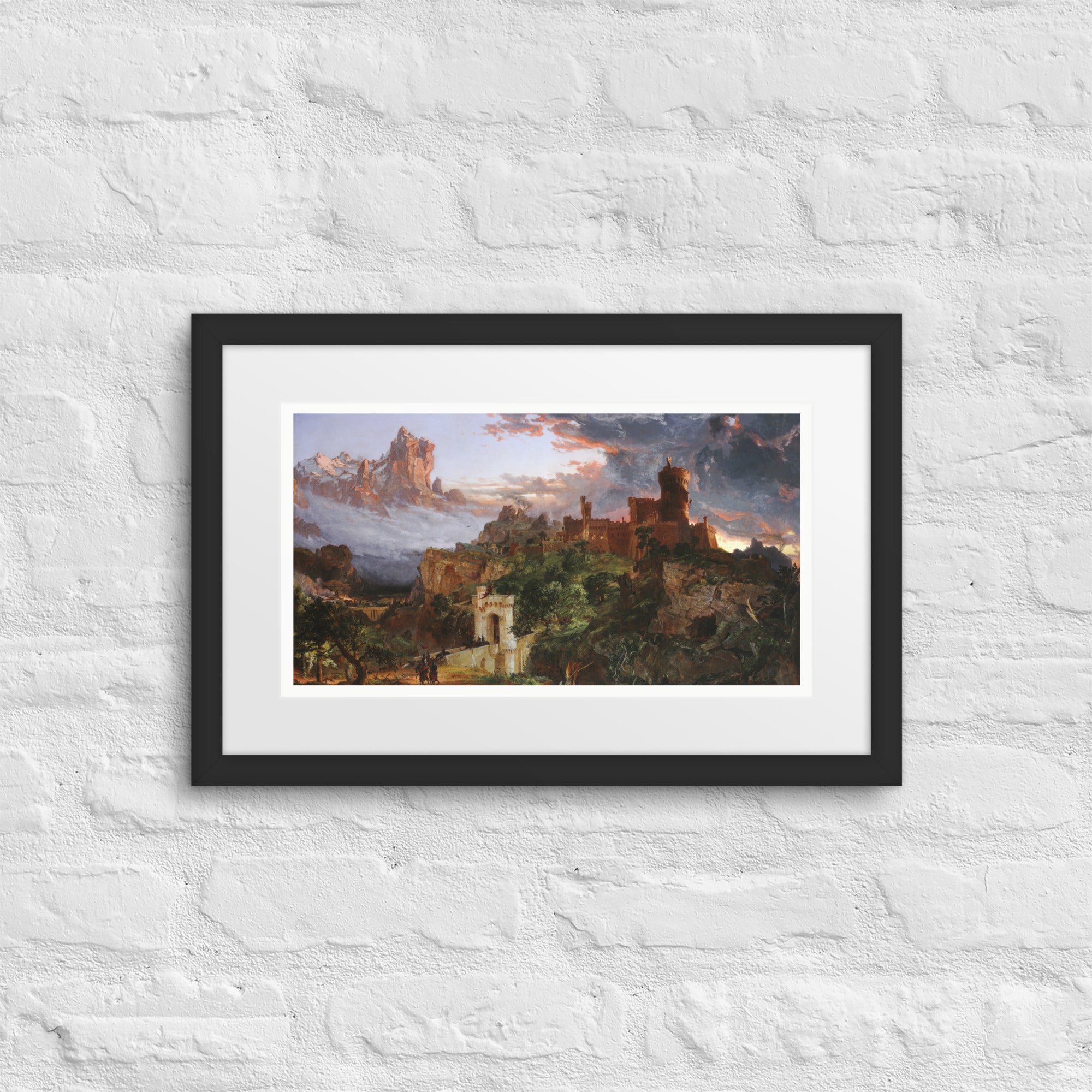 The Spirit of War by Jasper Francis Cropsey Framed Canvas Print