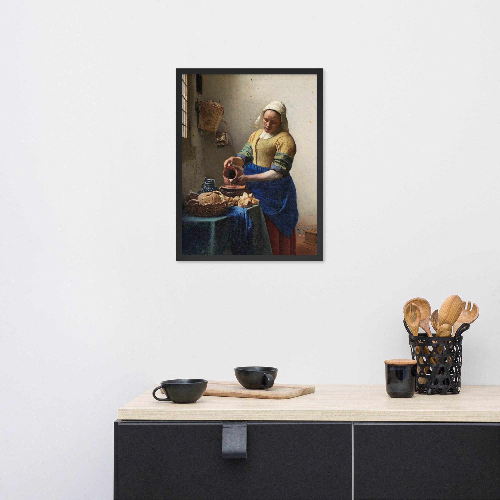 The Milkmaid art by Johannes Vermeer