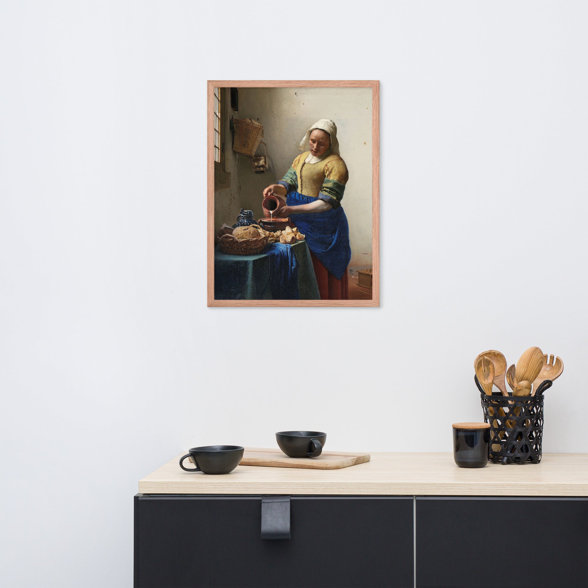 The Milkmaid art by Johannes Vermeer