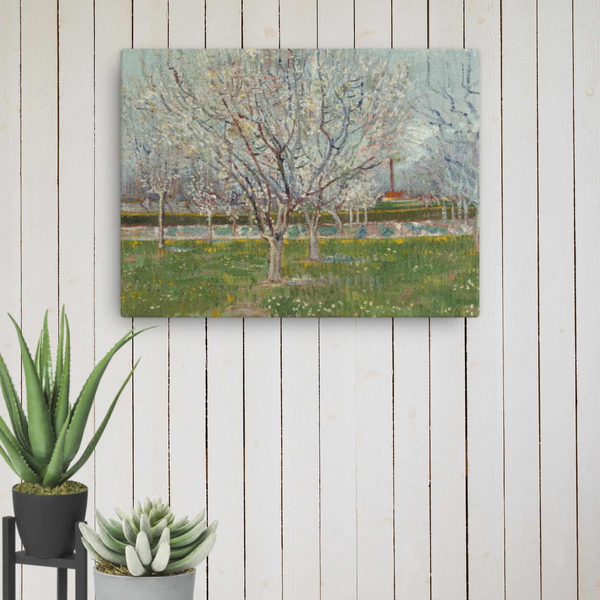 Orchard in Blossom (Plum Trees) by Vincent van Gogh Thin canvas Print